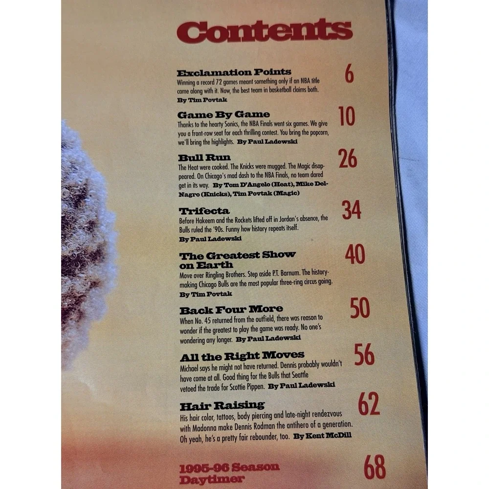 Chicago Bulls 1995–96 Championship‎ Commemorative Beckett Tribute Magazine